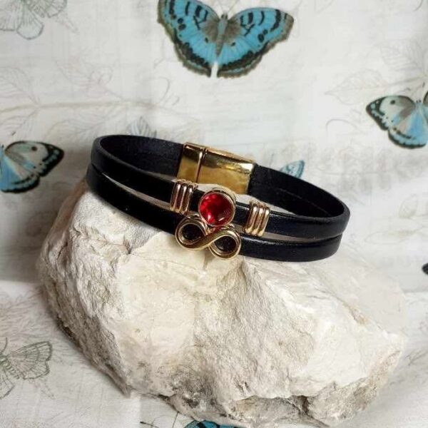 Bracelet Infini rouge