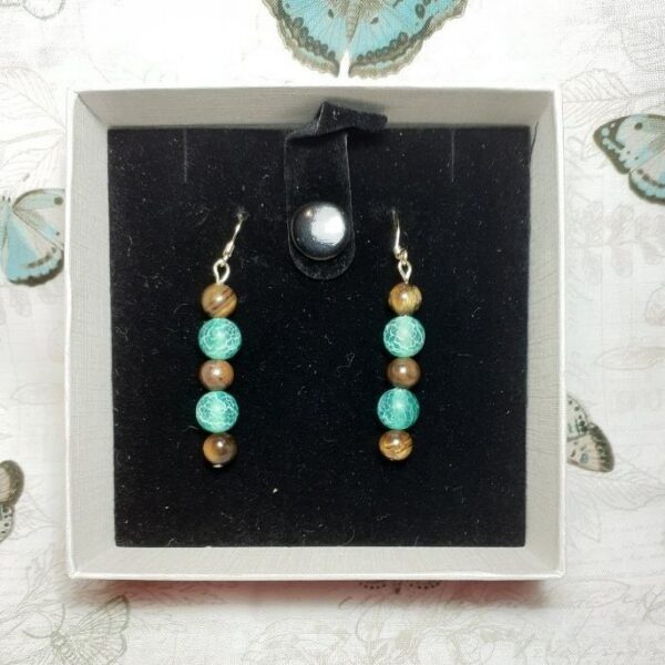 Boucles d'oreilles Oeil deTigre