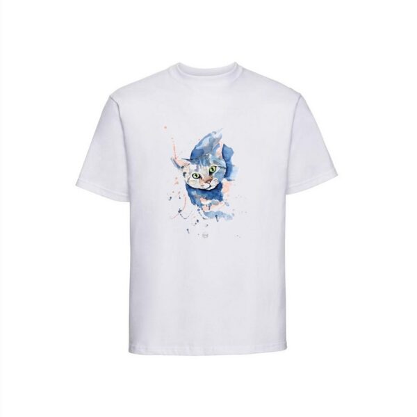 T-shirt Chat bleu