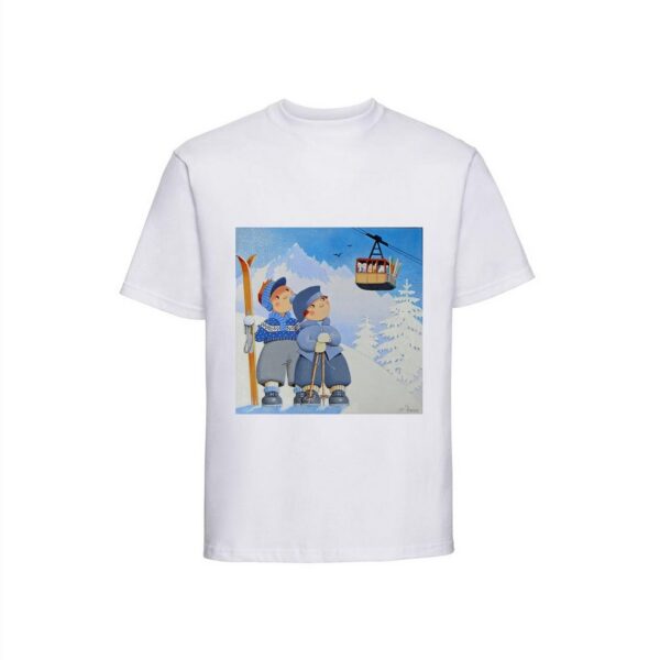 T-shirt Couple Télécabine