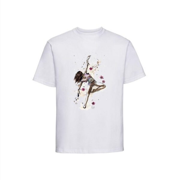 T-shirt Danseuse aux fleurs