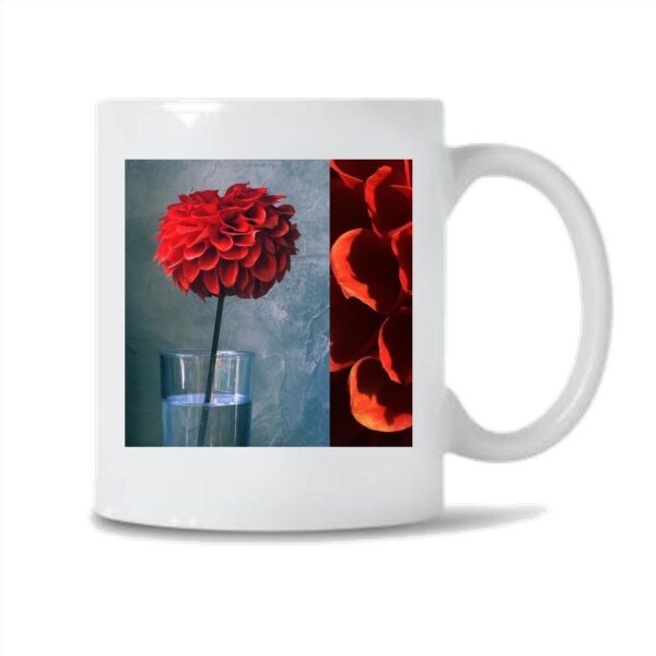 Mug et pot à crayons Fleur rouge et vase