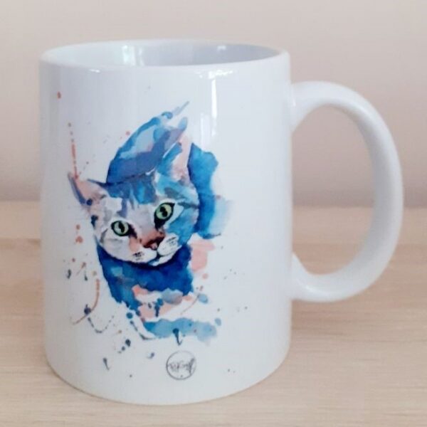 Mug et pot à crayons Chat bleu